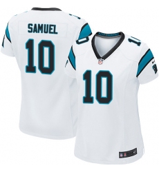 Women's Nike Carolina Panthers #10 Curtis Samuel Game White NFL Jersey