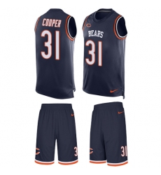 Men's Nike Chicago Bears #31 Marcus Cooper Limited Navy Blue Tank Top Suit NFL Jersey