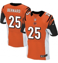 Men's Nike Cincinnati Bengals #25 Giovani Bernard Elite Orange Alternate NFL Jersey