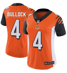 Women's Nike Cincinnati Bengals #4 Randy Bullock Elite Orange Alternate NFL Jersey