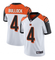 Youth Nike Cincinnati Bengals #4 Randy Bullock Elite White NFL Jersey