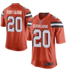 Men's Nike Cleveland Browns #20 Briean Boddy-Calhoun Game Orange Alternate NFL Jersey