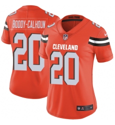 Women's Nike Cleveland Browns #20 Briean Boddy-Calhoun Elite Orange Alternate NFL Jersey