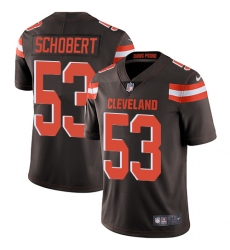 Youth Nike Cleveland Browns #53 Joe Schobert Elite Brown Team Color NFL Jersey