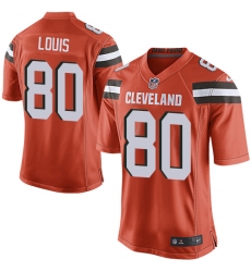 Men's Nike Cleveland Browns #80 Ricardo Louis Game Orange Alternate NFL Jersey