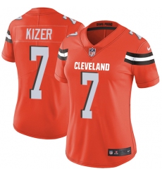 Women's Nike Cleveland Browns #7 DeShone Kizer Elite Orange Alternate NFL Jersey