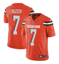 Youth Nike Cleveland Browns #7 DeShone Kizer Orange Alternate Vapor Untouchable Limited Player NFL Jersey
