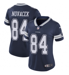 Women's Nike Dallas Cowboys #84 Jay Novacek Elite Navy Blue Team Color NFL Jersey