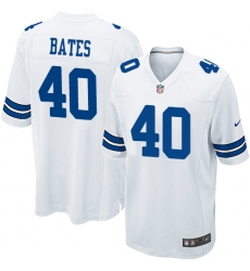Men's Nike Dallas Cowboys #40 Bill Bates Game White NFL Jersey