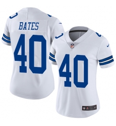 Women's Nike Dallas Cowboys #40 Bill Bates Elite White NFL Jersey