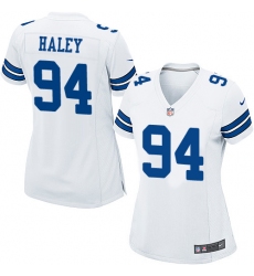 Women's Nike Dallas Cowboys #94 Charles Haley Game White NFL Jersey