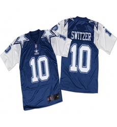 Men's Nike Dallas Cowboys #10 Ryan Switzer Elite White/Navy Throwback NFL Jersey