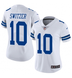 Women's Nike Dallas Cowboys #10 Ryan Switzer White Vapor Untouchable Limited Player NFL Jersey
