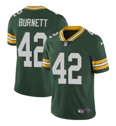 Youth Nike Green Bay Packers #42 Morgan Burnett Elite Green Team Color NFL Jersey