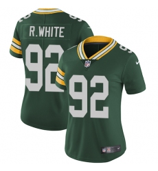 Women's Nike Green Bay Packers #92 Reggie White Elite Green Team Color NFL Jersey