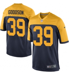 Men's Nike Green Bay Packers #39 Demetri Goodson Game Navy Blue Alternate NFL Jersey