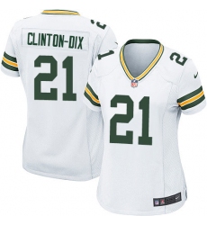 Women's Nike Green Bay Packers #21 Ha Ha Clinton-Dix Game White NFL Jersey