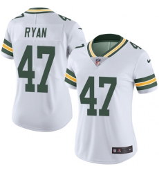 Women's Nike Green Bay Packers #47 Jake Ryan Elite White NFL Jersey