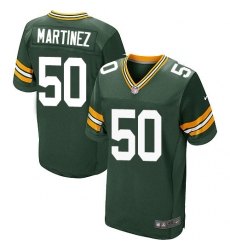 Men's Nike Green Bay Packers #50 Blake Martinez Elite Green Team Color NFL Jersey