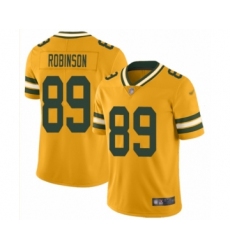 Men's Green Bay Packers #89 Dave Robinson Limited Gold Inverted Legend Football Jersey