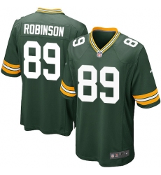 Men's Nike Green Bay Packers #89 Dave Robinson Game Green Team Color NFL Jersey