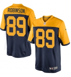 Youth Nike Green Bay Packers #89 Dave Robinson Elite Navy Blue Alternate NFL Jersey