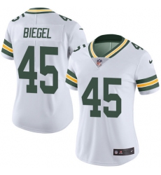 Women's Nike Green Bay Packers #45 Vince Biegel Elite White NFL Jersey