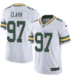 Youth Nike Green Bay Packers #97 Kenny Clark Elite White NFL Jersey