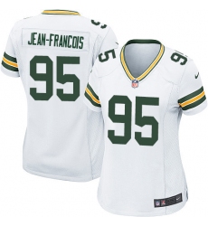 Women's Nike Green Bay Packers #95 Ricky Jean-Francois Game White NFL Jersey