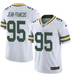 Youth Nike Green Bay Packers #95 Ricky Jean-Francois Elite White NFL Jersey