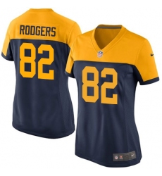 Women's Nike Green Bay Packers #82 Richard Rodgers Elite Navy Blue Alternate NFL Jersey