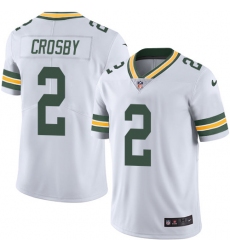 Youth Nike Green Bay Packers #2 Mason Crosby Elite White NFL Jersey
