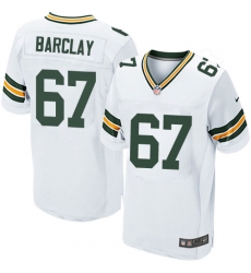 Men's Nike Green Bay Packers #67 Don Barclay Elite White NFL Jersey