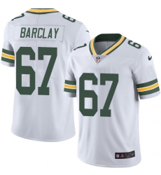 Youth Nike Green Bay Packers #67 Don Barclay Elite White NFL Jersey