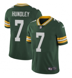 Youth Nike Green Bay Packers #7 Brett Hundley Elite Green Team Color NFL Jersey