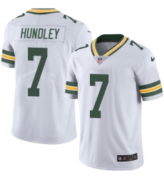 Youth Nike Green Bay Packers #7 Brett Hundley White Vapor Untouchable Limited Player NFL Jersey
