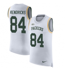 Men's Nike Green Bay Packers #84 Lance Kendricks Limited White Rush Player Name & Number Tank Top NFL Jersey