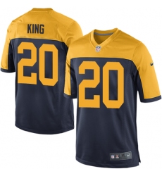 Men's Nike Green Bay Packers #20 Kevin King Game Navy Blue Alternate NFL Jersey