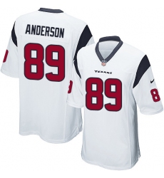 Men's Nike Houston Texans #89 Stephen Anderson Game White NFL Jersey
