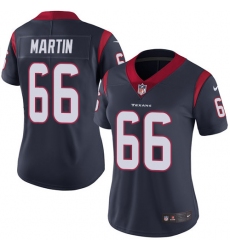 Women's Nike Houston Texans #66 Nick Martin Elite Navy Blue Team Color NFL Jersey