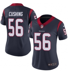 Women's Nike Houston Texans #56 Brian Cushing Elite Navy Blue Team Color NFL Jersey