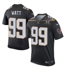 Men's Nike Houston Texans #99 J.J. Watt Elite Black Team Irvin 2016 Pro Bowl NFL Jersey