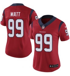 Women's Nike Houston Texans #99 J.J. Watt Elite Red Alternate NFL Jersey