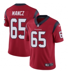 Youth Nike Houston Texans #65 Greg Mancz Elite Red Alternate NFL Jersey