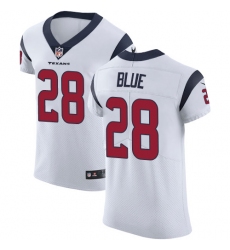 Men's Nike Houston Texans #28 Alfred Blue White Vapor Untouchable Elite Player NFL Jersey