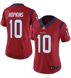 Women's Nike Houston Texans #10 DeAndre Hopkins Elite Red Alternate NFL Jersey