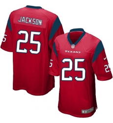 Men's Nike Houston Texans #25 Kareem Jackson Game Red Alternate NFL Jersey