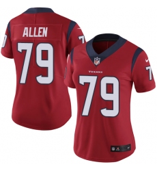 Women's Nike Houston Texans #79 Jeff Allen Elite Red Alternate NFL Jersey