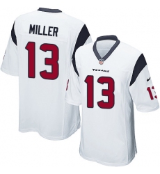 Men's Nike Houston Texans #13 Braxton Miller Game White NFL Jersey