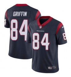 Youth Nike Houston Texans #84 Ryan Griffin Limited Navy Blue Team Color Vapor Untouchable NFL Jersey